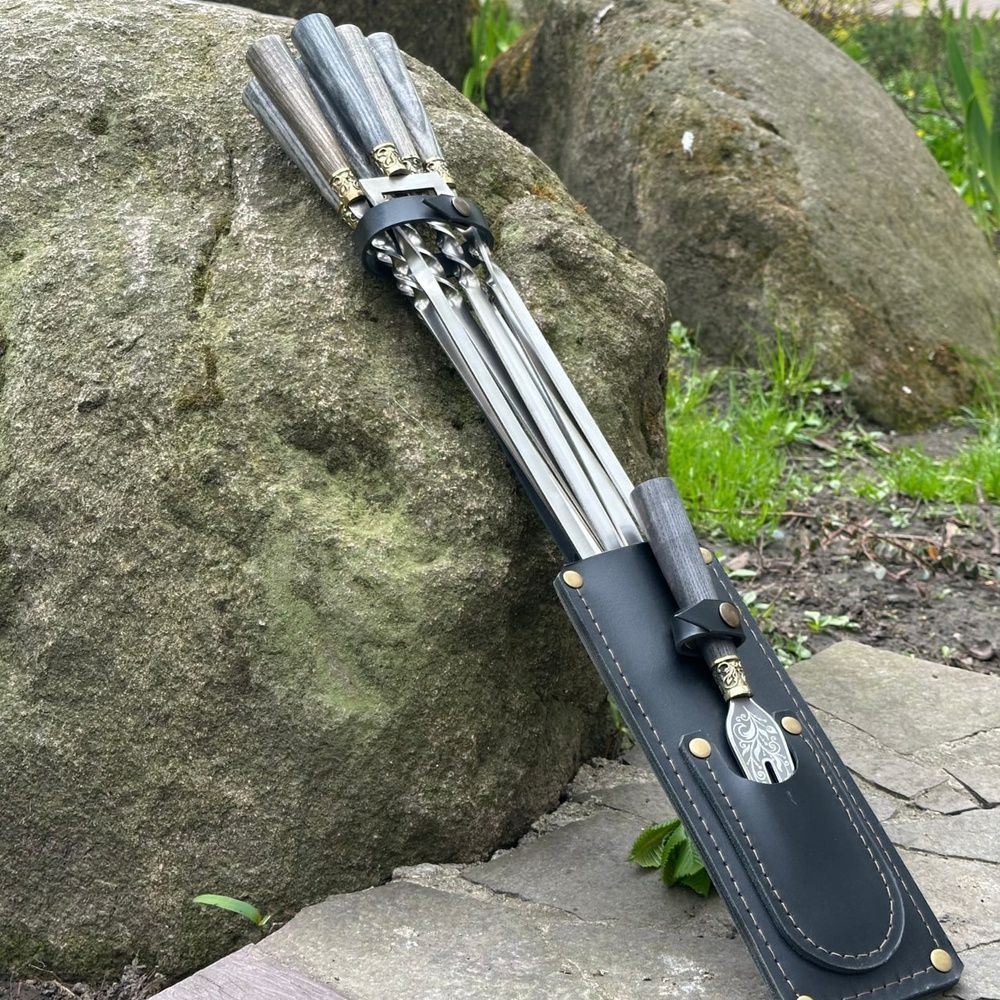 Набір шампурів у чохлі Хижак Lux-10-1