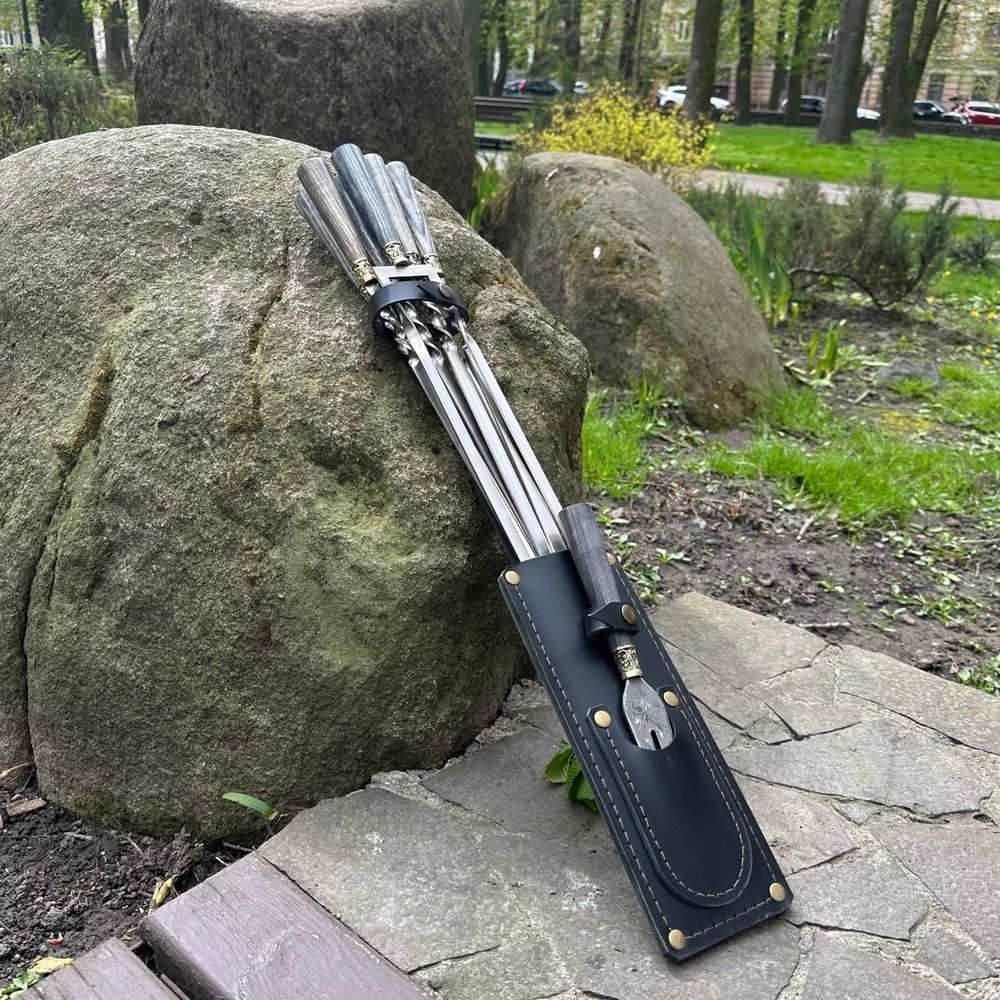 Набір шампурів у чохлі Хижак Lux-10-1