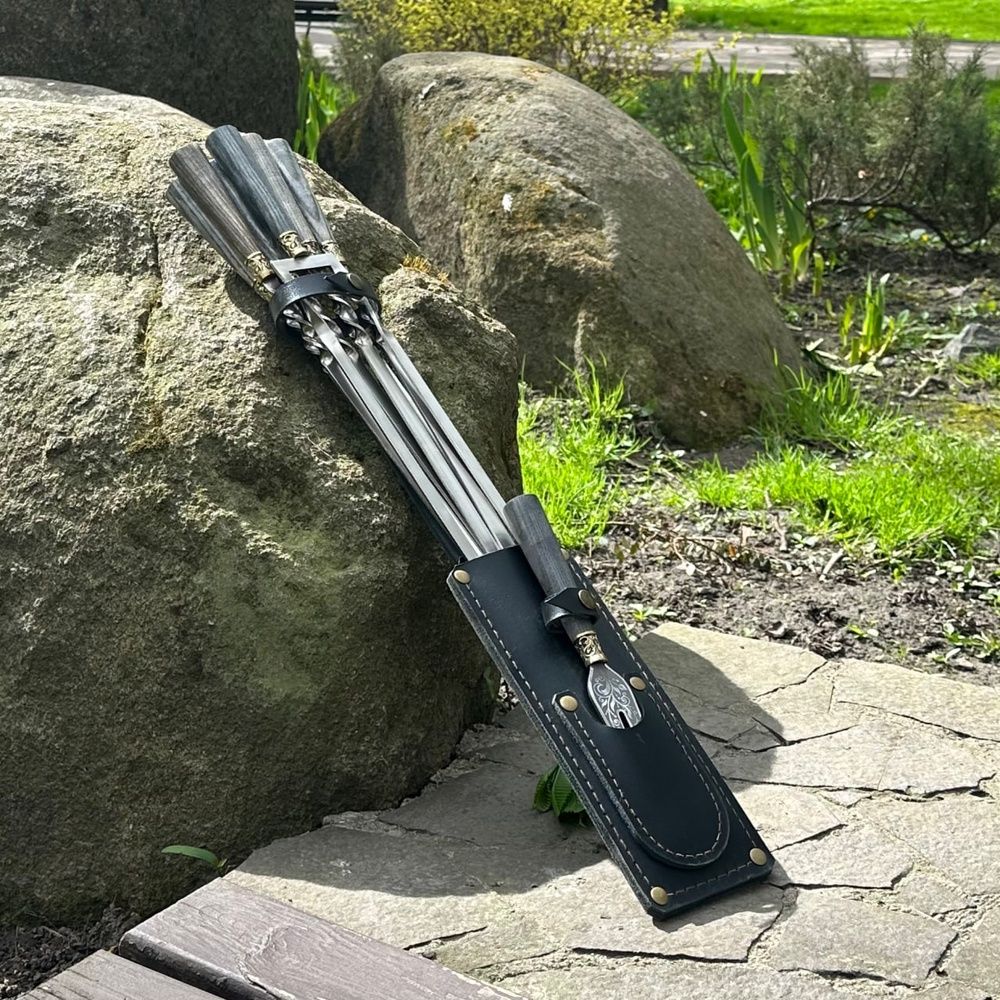 Набір шампурів у чохлі Хижак Lux-10-1