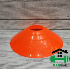 Фишка футбольная для пола малая круглая 5 см Цвет: оранжевый