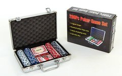 Набор для покера в алюминиевом кейсе на 300 фишек с номиналом