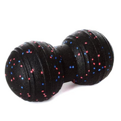 Массажер DuoBall Rad Roller для глубокого массажа спины, бедер и ягодиц (23 см), Черный