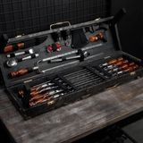 Набір шампурів у кейсі-столику Grill 2525 Шашличний набір. Подарунок чоловікові