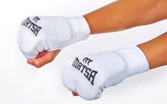 Накладки (перчатки) для каратэ MATSA MA-0009-W (PL, хлопок, эластан, р-р XS-XL, белый)