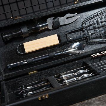 Набір шампурів у кейсі Blackwood set №4-1 . Подарунок братові