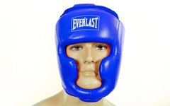 Шлем боксерский с полной защитой EVERLAST синий, Синий, S