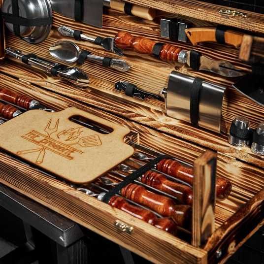 Подарочный набор Кейс-столик Blackwood №2 M. Шашлычный набор