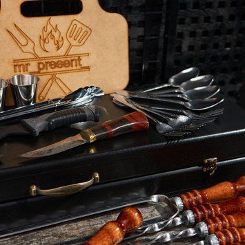 Набір шампурів у кейсі Grill Plus L2. Подарунок на свято